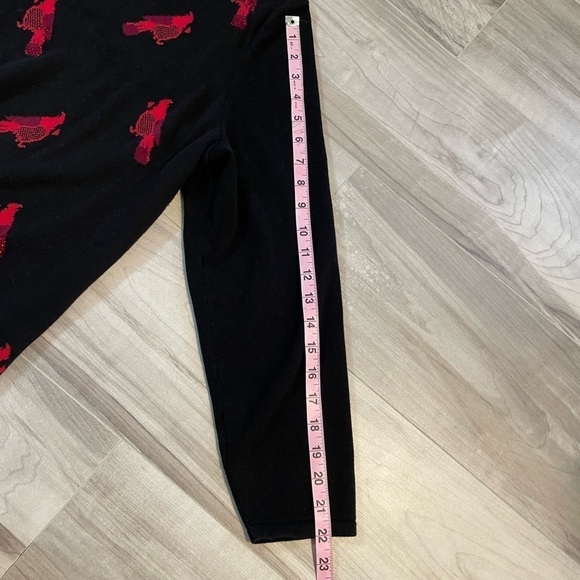 CATHERINE’S Black And Red Sparkle Cardinal Scoop Neck Sweater- Size 1X 18/20W - Picture 11 of 11